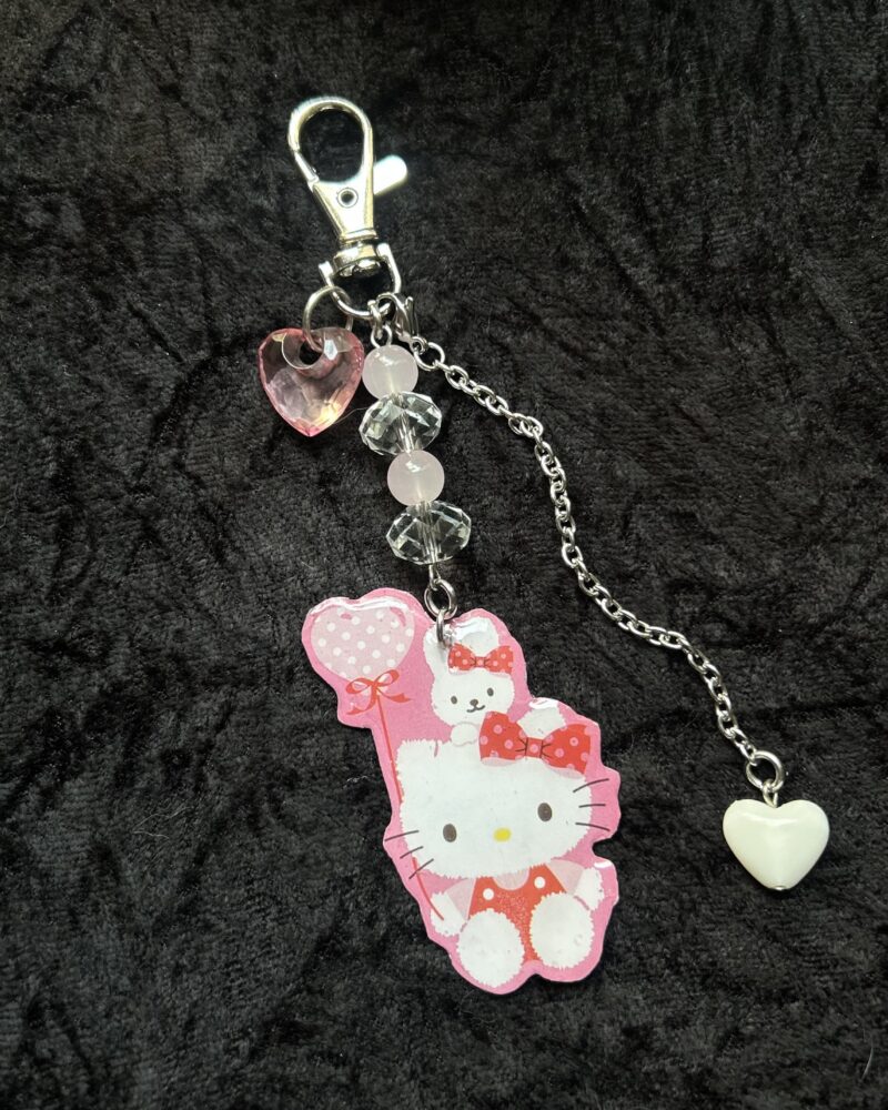 Resined Hello kitty keychain
