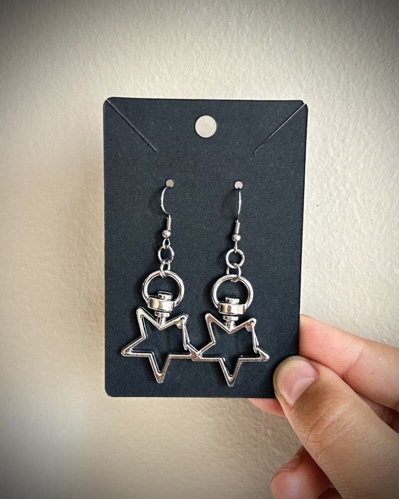 Keychain star earrings